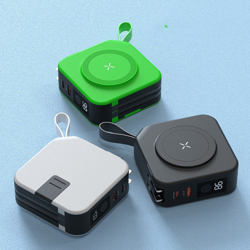 Multi-Function Portable Charger with Magnetic Attachment
