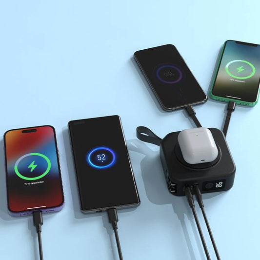 Multi-Function Portable Charger with Magnetic Attachment